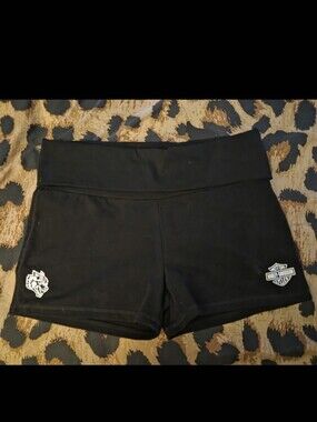 Darc Sport Black Women's Fold-Over Waist Bike Shorts